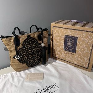 Beautiful Brighton Collectibles Straw Handbag.